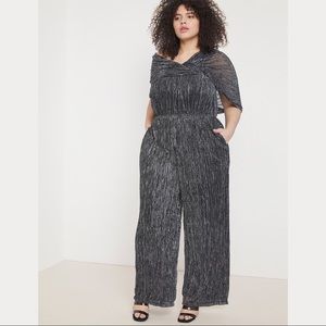 NEVER WORN! Eloquii Shimmer Tiered Leg Jumpsuit